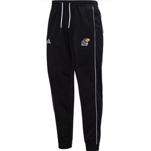 Adidas Kansas Jayhawks Men's Black Velour Jogger Sweatpants XL